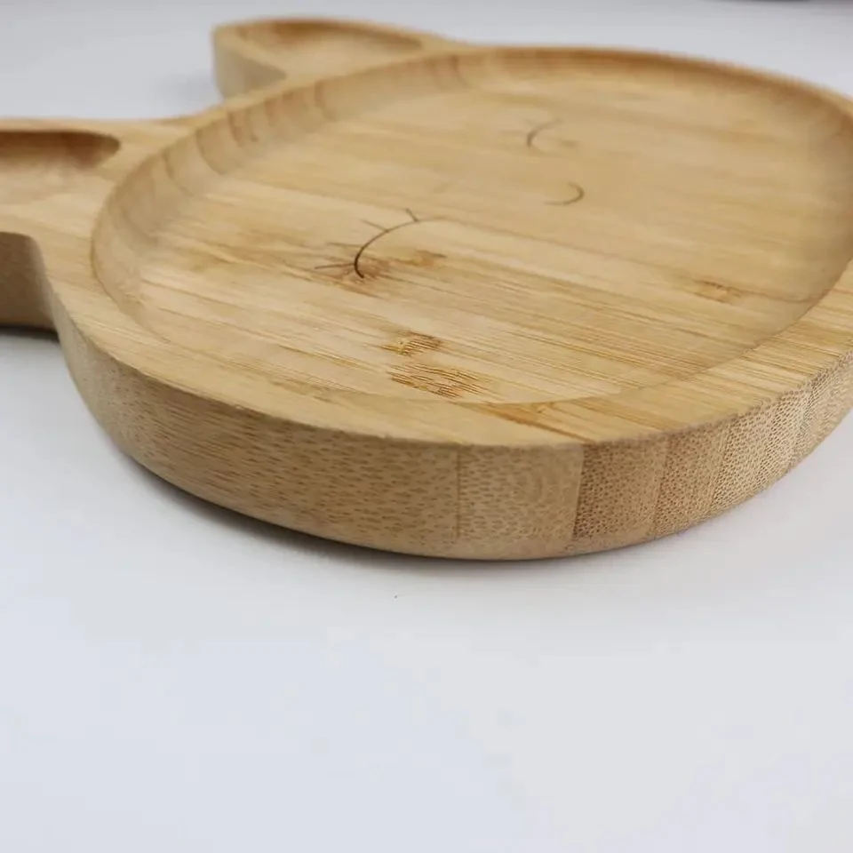 Custom Logo Bamboo Food Trays Set Serving Plate Tea Food Tray Candle Deco Tray